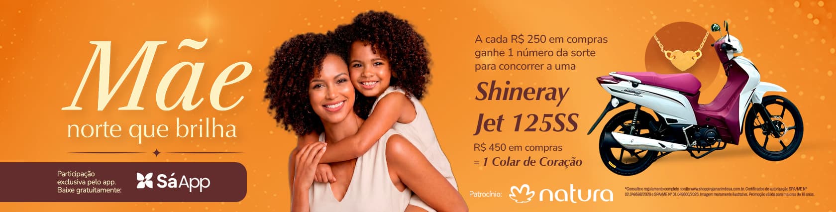 Imagem de banner da novidade DIA DAS MÃES METRÓPOLE ANANINDEUA