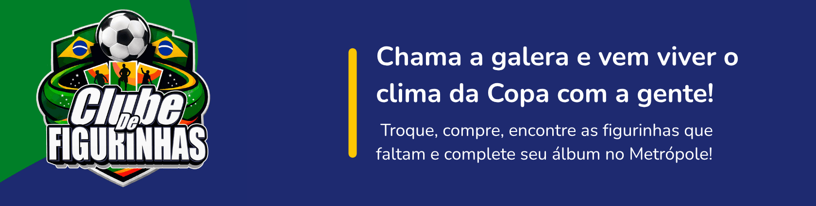 Imagem de banner da novidade Clube de Figurinhas