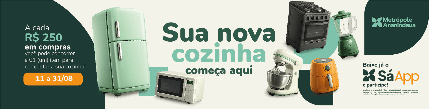 Imagem de banner da novidade Sua Nova Cozinha