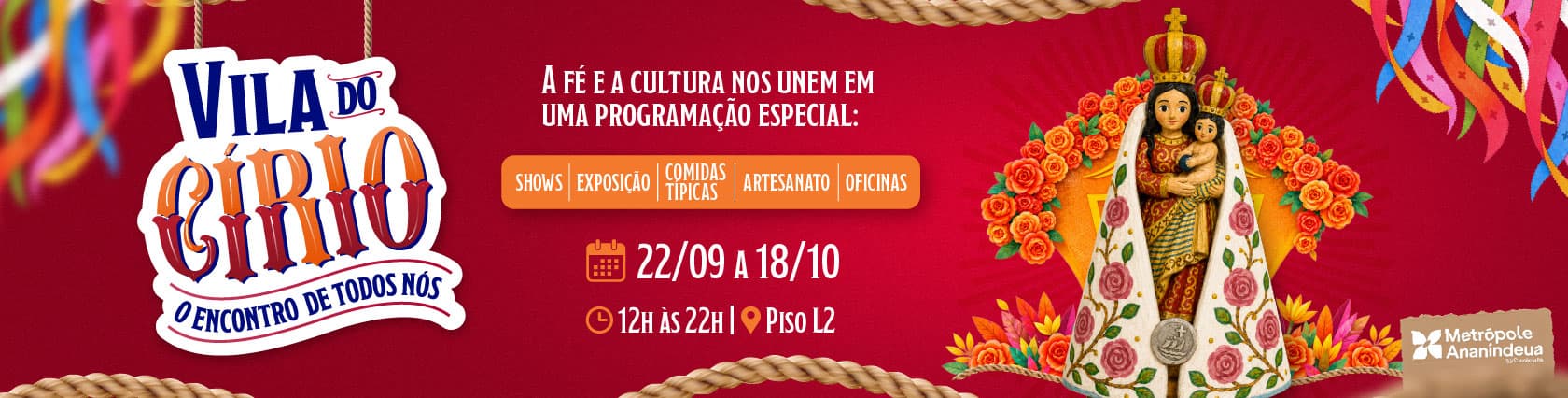 Imagem de banner da novidade VILA DO CÍRIO 2026