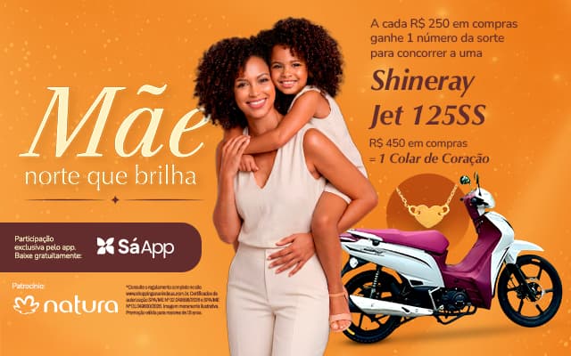 Imagem do Banner DIA DAS MÃES METRÓPOLE ANANINDEUA